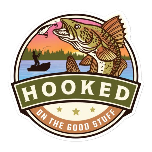 Hooked On The Good Stuff Sticker